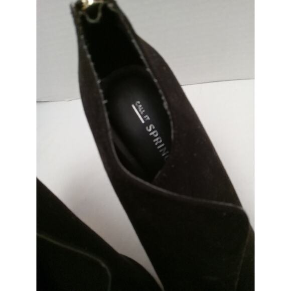 CALL IT SPRING Women's Size 7 “ TOSIEN” BLACK SUEDE ANKLE BOOT - Picture 2 of 8